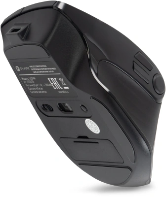 Мышь Оклик 502MW черный оптическая 2400dpi silent беспров. BT/Radio USB для ноутбука 9but (1978678)