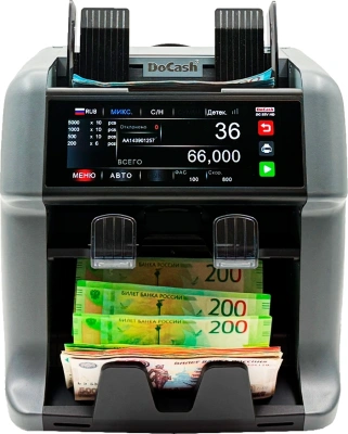 Счетчик банкнот DoCash DC-55V HD автоматический мультивалютный 29147