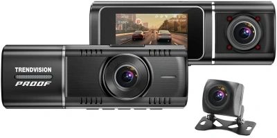 Видеорегистратор TrendVision Proof Ultra черный 2160x3840 2160p 170гр. GPS SA230D