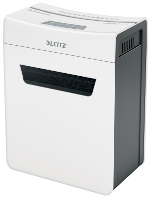Шредер Leitz IQ Protect Premium 8X белый (секр.P-4) фрагменты 8лист. 14лтр. скрепки скобы