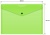 Конверт на кнопке Бюрократ Неон DNEPK803A4LETT A4 гориз. пластик 0.15мм салатовый