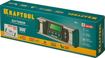 Уклономер Kraftool 34686 электронный магнит. зеленый