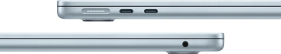 Ноутбук Apple MacBook Air A3240 M4 10 core 16Gb SSD512Gb/10 core GPU 13.6" Liquid Retina (2560x1664) macOS lt.blue WiFi BT Cam (MC6U4RU/A)