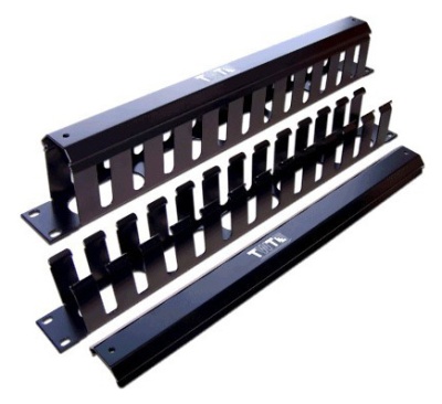 Кабельный органайзер горизонтальный Lanmaster TWT-ORG/CV-2U односторонний пальцы 2U шир.:19"