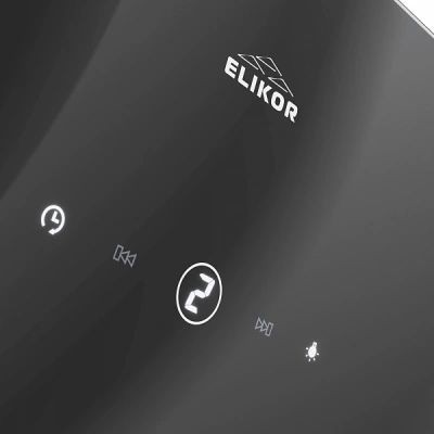 Вытяжка каминная Elikor Wave BK 60 черный управление: сенсорное (1 мотор)