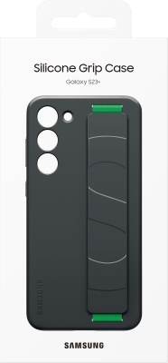 Чехол (клип-кейс) Samsung для Samsung Galaxy S23+ Silicone Grip Case черный (EF-GS916TBEGRU)