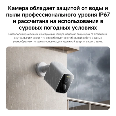 Камера видеонаблюдения IP Xiaomi Outdoor Camera BW300 Wi-Fi 3.13-3.13мм цв. корп.:белый/черный (BHR8303GL)