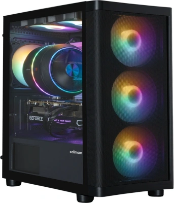Корпус Zalman M4 SE черный без БП mATX 6x120mm 2xUSB2.0 1xUSB3.0 audio bott PSU