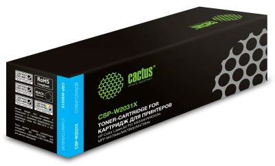 Картридж лазерный Cactus CSP-W2031X 415X голубой (6000стр.) для HP LJ M454/MFP M479 с чипом