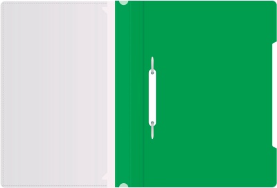 Папка-скоросшиватель Бюрократ -PS-K20GRN A4 прозрач.верх.лист карм.на лиц.стор. пластик зеленый 0.12/0.16