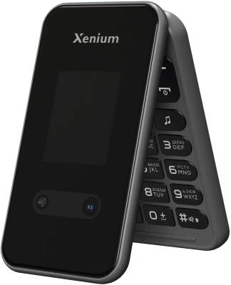 Мобильный телефон Xenium X680 темно-серый раскладной 2Sim 2.8" 240x320 Nucleus 0.3Mpix GSM900/1800 MP3 FM microSD max32Gb