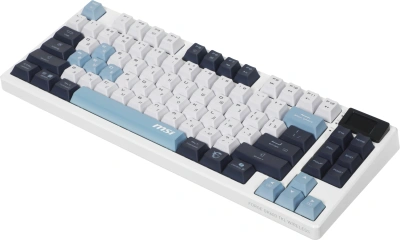 Клавиатура MSI GK600 механическая белый/синий USB беспроводная BT/Radio Multimedia for gamer LED (S11-43RUP01-HH9) кабель 1.8м