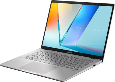 Ноутбук Asus VivoBook S14 S3407CA-LY098 Core Ultra 5 225H 16Gb SSD512Gb Intel Graphics 14" IPS WUXGA (1920x1200) без ОС silver WiFi BT Cam (90NB16J1-M00770)