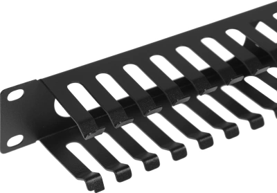 Кабельный органайзер горизонтальный Lanmaster TWT-ORG/CV24-1U односторонний пальцы 1U шир.:19"