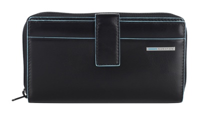 Кошелек женский Piquadro Blue Square PD1354B2R/N черный натур.кожа