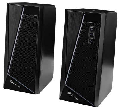 Колонки Оклик OK-125 2.0 черный 6Вт