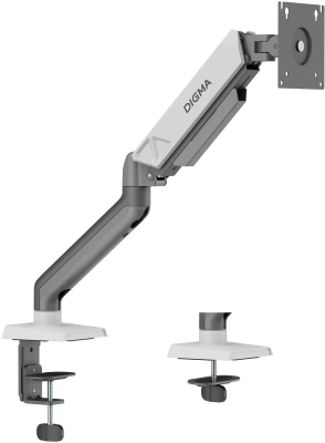 Кронштейн для мониторов ЖК Digma D-MM101 серый 17"-32" макс.9кг крепление к столешнице поворот и наклон