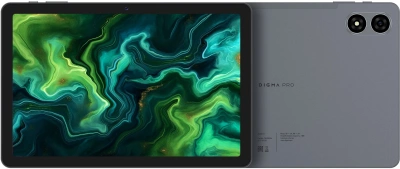 Планшет Digma Pro Zoom II T615 (1.8) 8C RAM8Gb ROM256Gb 10.1" IPS 1920x1200 4G Android 15 темно-серый 13Mpix 5Mpix BT WiFi microSD 1Tb 7000mAh 24hr 298hrs