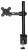Кронштейн для мониторов ЖК Buro BU-M051-M черный 17"-32" макс.8кг крепление к столешнице поворот и наклон