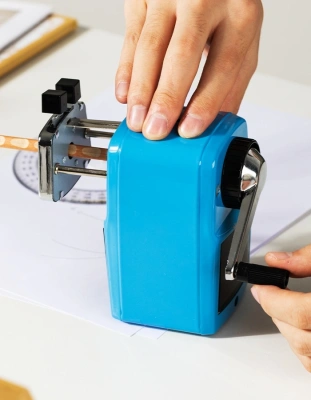 Точилка для карандашей механическая Deli E0620 1 отверстие ассорти