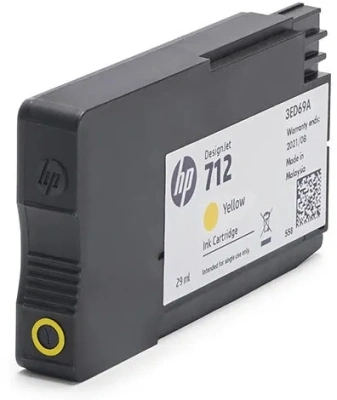 Картридж струйный HP 712 3ED79A желтый тройная упак. (29мл) для HP DJ Т230/630