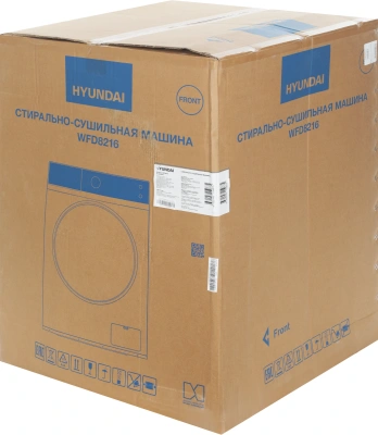Стиральная машина Hyundai WFD8216 класс: A+++ загр.фронтальная макс.:8кг (с сушкой) белый инвертор