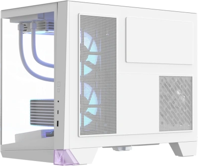 Корпус Formula Crystal Z4M Plus белый без БП mATX 3x120mm 1xUSB3.0 audio bott PSU