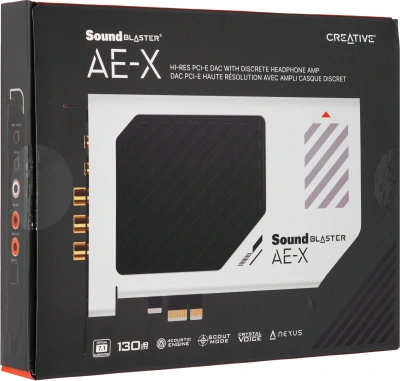 Звуковая карта Creative PCI-E Sound Blaster AE-X (ESS ES9039Q2M) 2.0 Ret