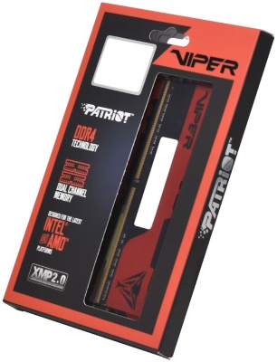 Память DDR4 2x32GB 3200MHz Patriot PVE2464G320C8K Viper Elite II RTL Gaming PC4-25600 CL18 DIMM UDIMM 288-pin 1.35В kit с радиатором Ret