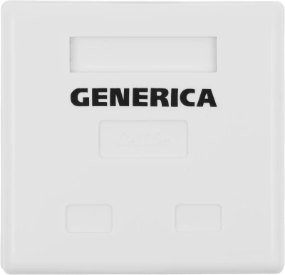 Розетка ITK CS2-1C5EU-22-G настенная 62x59.6x26.5мм RJ45 пластик белый