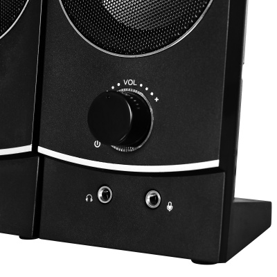 Колонки Оклик OK-118 2.0 черный 4Вт