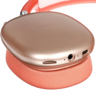 Гарнитура мониторные Hoco W55 1.2м розовый беспроводные bluetooth оголовье (32713)