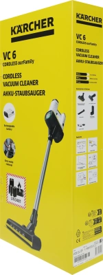 Пылесос ручной Karcher VC 6 Cordless ourFamily 250Вт белый/серый
