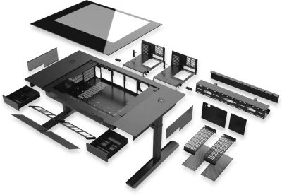 Корпус Lian-Li DK07X черный без БП E-ATX 12x120mm 4x140mm 2xUSB3.0 audio bott PSU