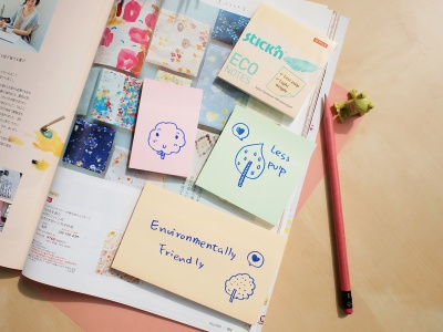 Блок самоклеящийся бумажный Stick`n ECO 21747 76x76мм 100лист. 60г/м2 пастель голубой