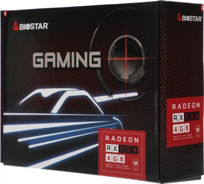 Видеокарта Biostar PCI-E 3.0 VA5505RF41 AMD Radeon RX 550 4Gb 128bit GDDR5 1100/6000 DVIx1 HDMIx1 DPx1 HDCP Ret