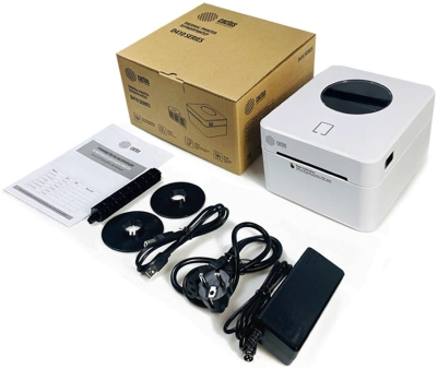 Термопринтер Cactus CS-TP-D410U-W 203dpi 160мм/с/USB для печ.этик. белый