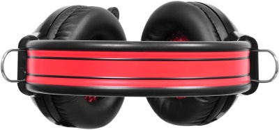 Наушники с микрофоном Оклик HS-G300 ARMAGEDDON черный/красный 2.2м мониторные оголовье (337457)