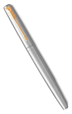 Набор ручек Parker Jotter Core FK691 (2093257) Stainless Steel GT сталь нержавеющая подар.кор. ручка перьевая, ручка шариковая сменный стержень 1стерж. стреловидный пиш. наконечник кругл.