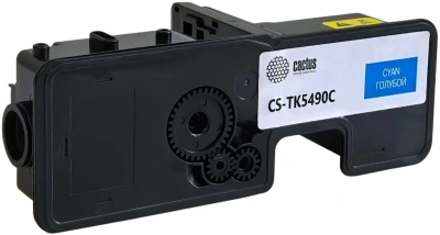 Картридж лазерный Cactus CS-TK5490С TK-5490C голубой (2400стр.) для Kyocera ECOSYS PA2101cx/PA2101cwx/MA2101cfx/MA2101cwfx с чипом