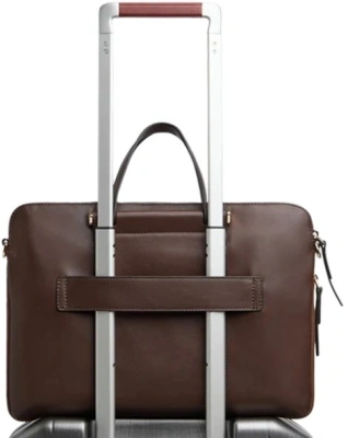 Деловая сумка женская Piquadro Circle CA6698W92/MS с отделением для ноутбука 14" коричневая натур.кожа