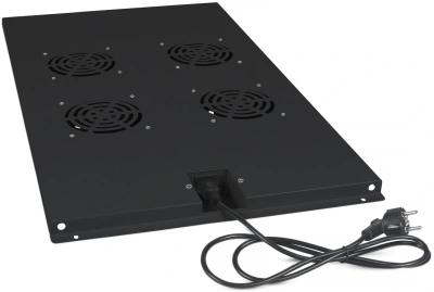 Модуль вентиляторный Cabeus (TRAY-100-BK) 4 вент. черный