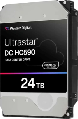Жесткий диск WD SATA-III 24TB 0F65684 WUH722624ALE6L4 Ultrastar DC HC590 4KN (7200rpm) 512Mb 3.5"