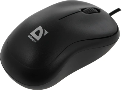 Мышь Defender Patch MS-759 черный оптическая 1000dpi USB для ноутбука 2but (52759)