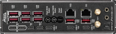 Материнская плата MSI MEG X870E GODLIKE MAX Socket AM5 AMD X870E 4xDDR5 eATX AC`97 8ch(7.1) 1 x 10Gigabit + 1 x 5Gigabit RAID