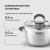 Кастрюля Rondell Flamme RDS-024 3.2л. d=20см (с крышкой) стальной