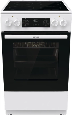 Плита Электрическая Gorenje GEC5C61WG белый стеклокерамика (без крышки)