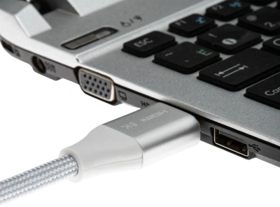 Кабель аудио-видео Cactus CS-HDMI.2.1-3 HDMI (m)/HDMI (m) 3м. позолоч.конт. серебристый