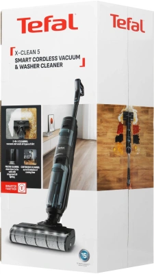 Пылесос моющий Tefal X-Clean 5 GF5555F0 200Вт серый/черный