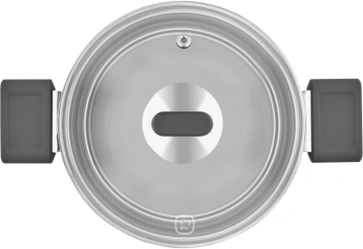 Кастрюля Rondell Quadro RDS-1596 3.1л. d=20см (с крышкой) стальной